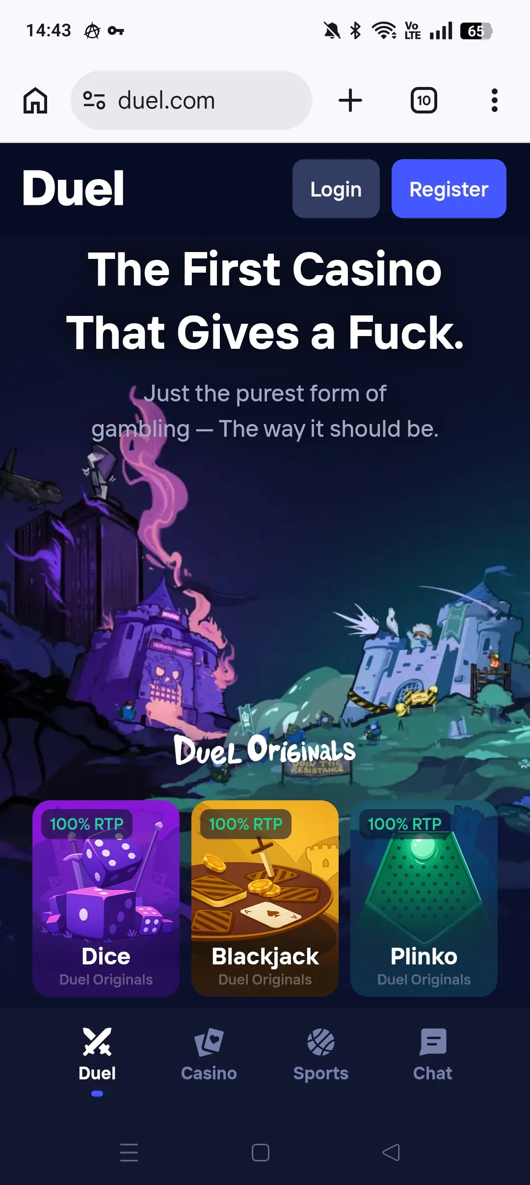 Duel mobile home screen